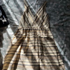 Gold jcrew factory party dress